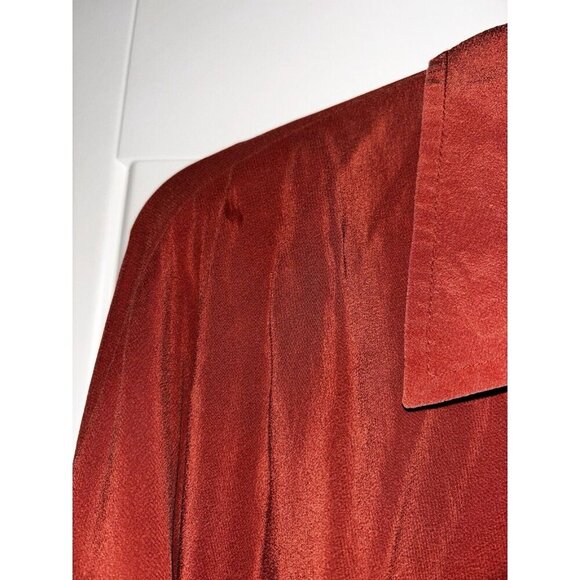 Eileen Fisher Silk Button Blouse Women L Quiet Luxury Scandi‎ Chic Elegant - Picture 7 of 7